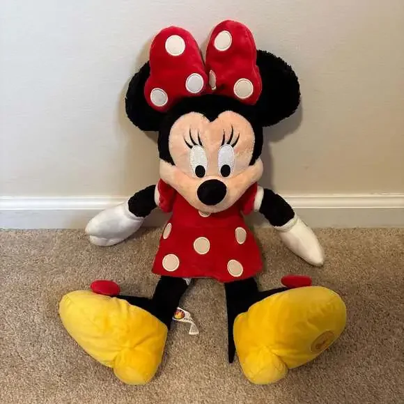 Authentic Disneyland Disney World Stuffed Minnie Mouse 24" Tall - Picture 1 of 6